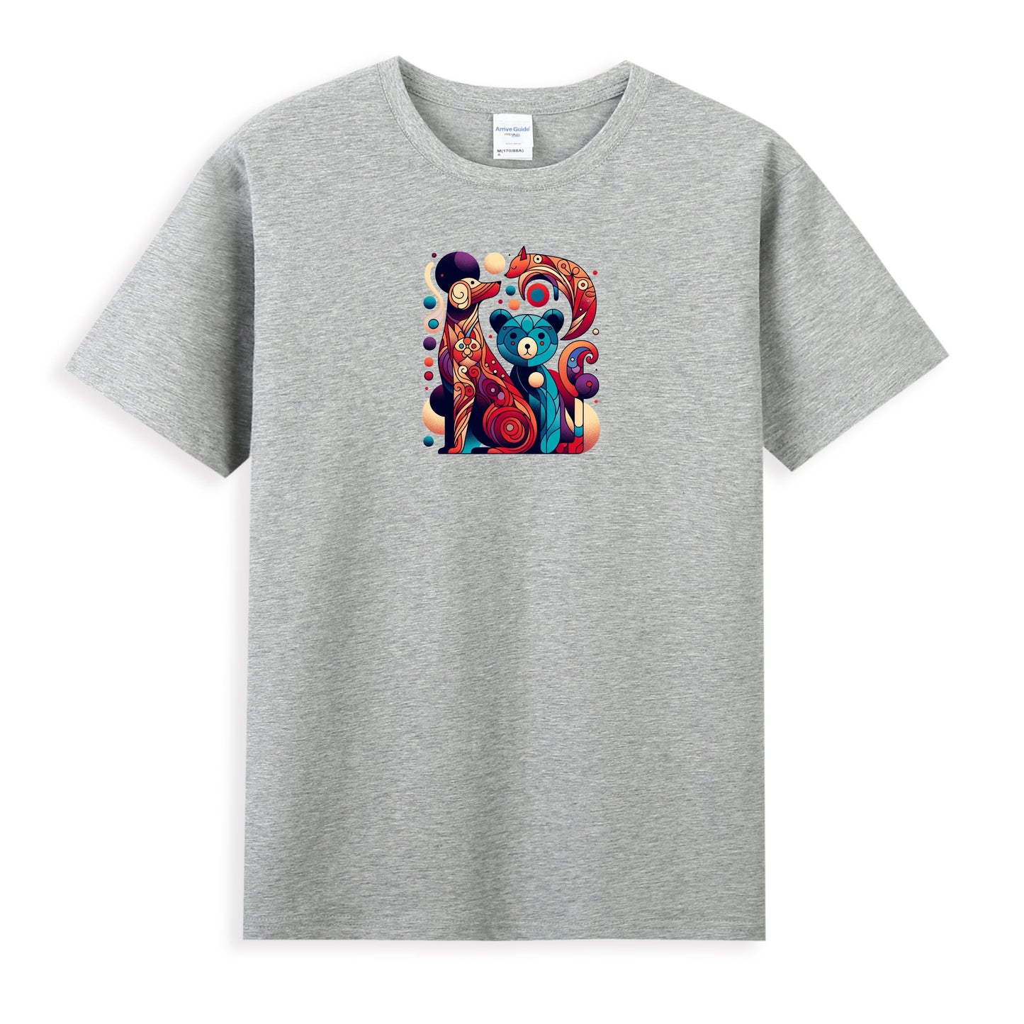 Artistic Cat and Bear Vibe Women's Premium Tee