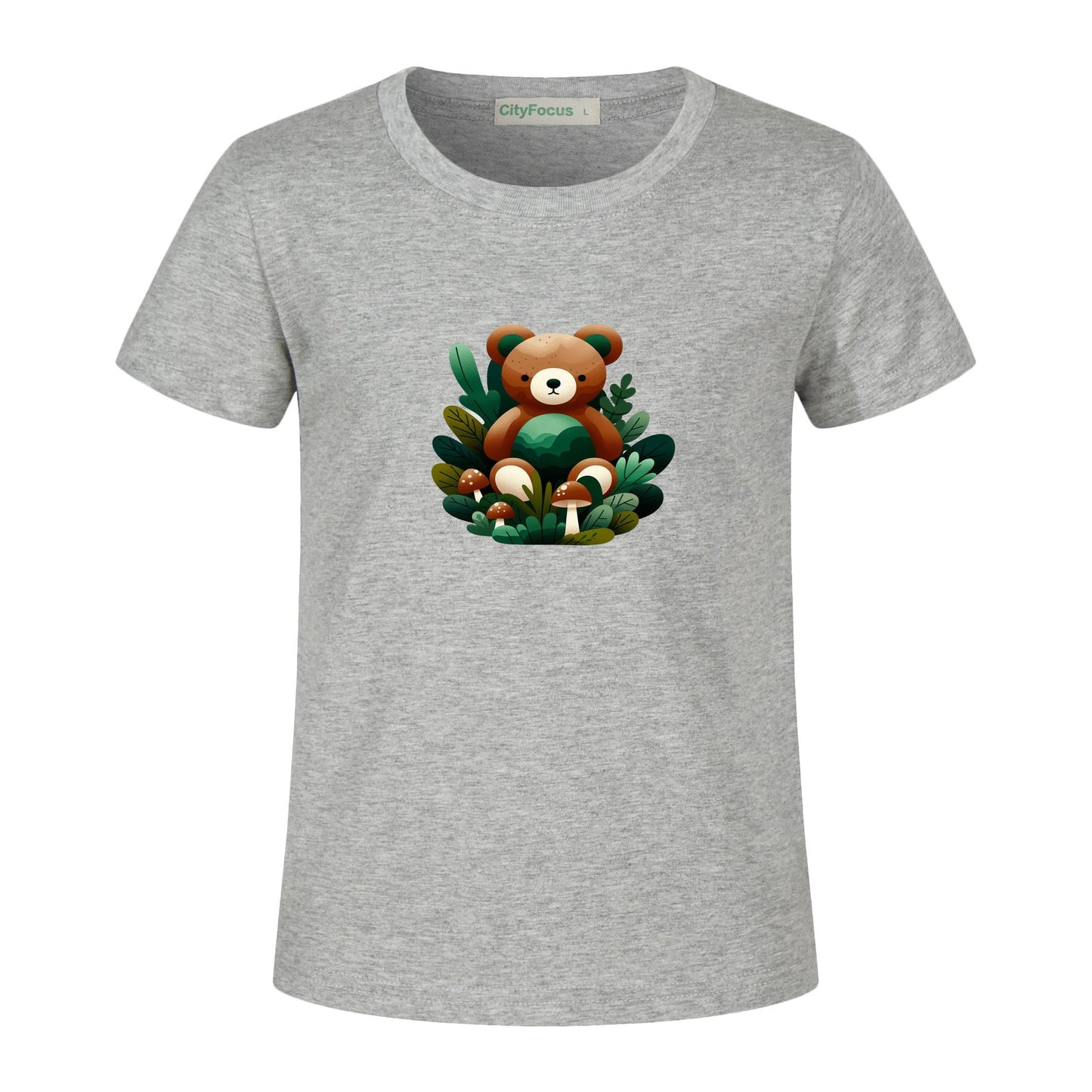 Adorable Forest Teddy Kids T-Shirt 100% cotton 4 - Cute and Comfortable