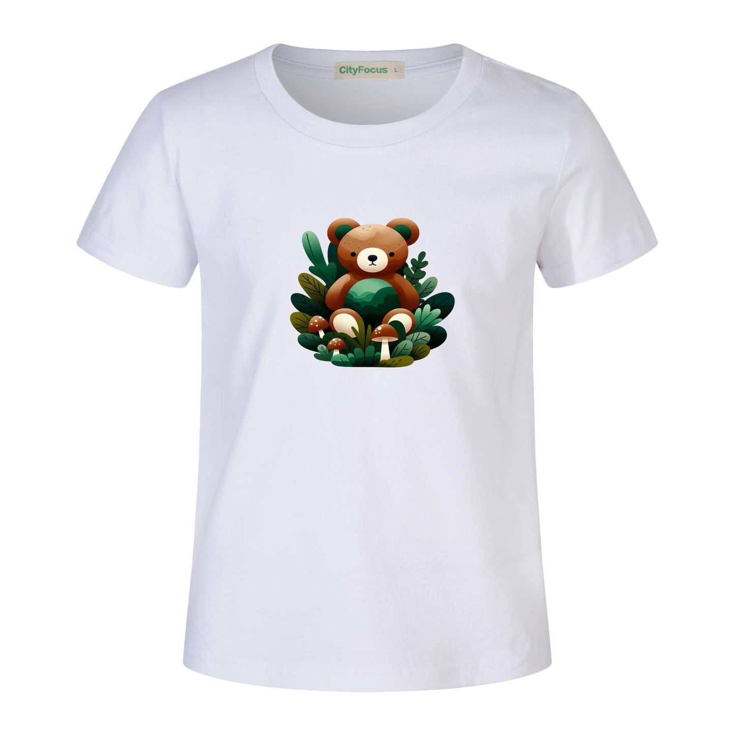 Adorable Forest Teddy Kids T-Shirt 100% cotton 4 - Cute and Comfortable