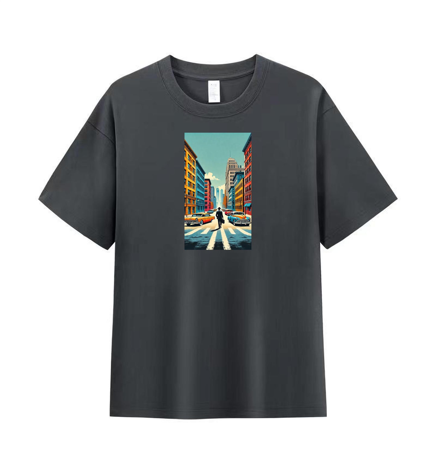Retro Urban Scene Men's Graphic Tee