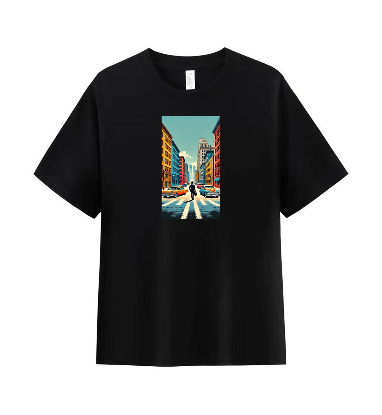 Retro Urban Scene Men's Graphic Tee