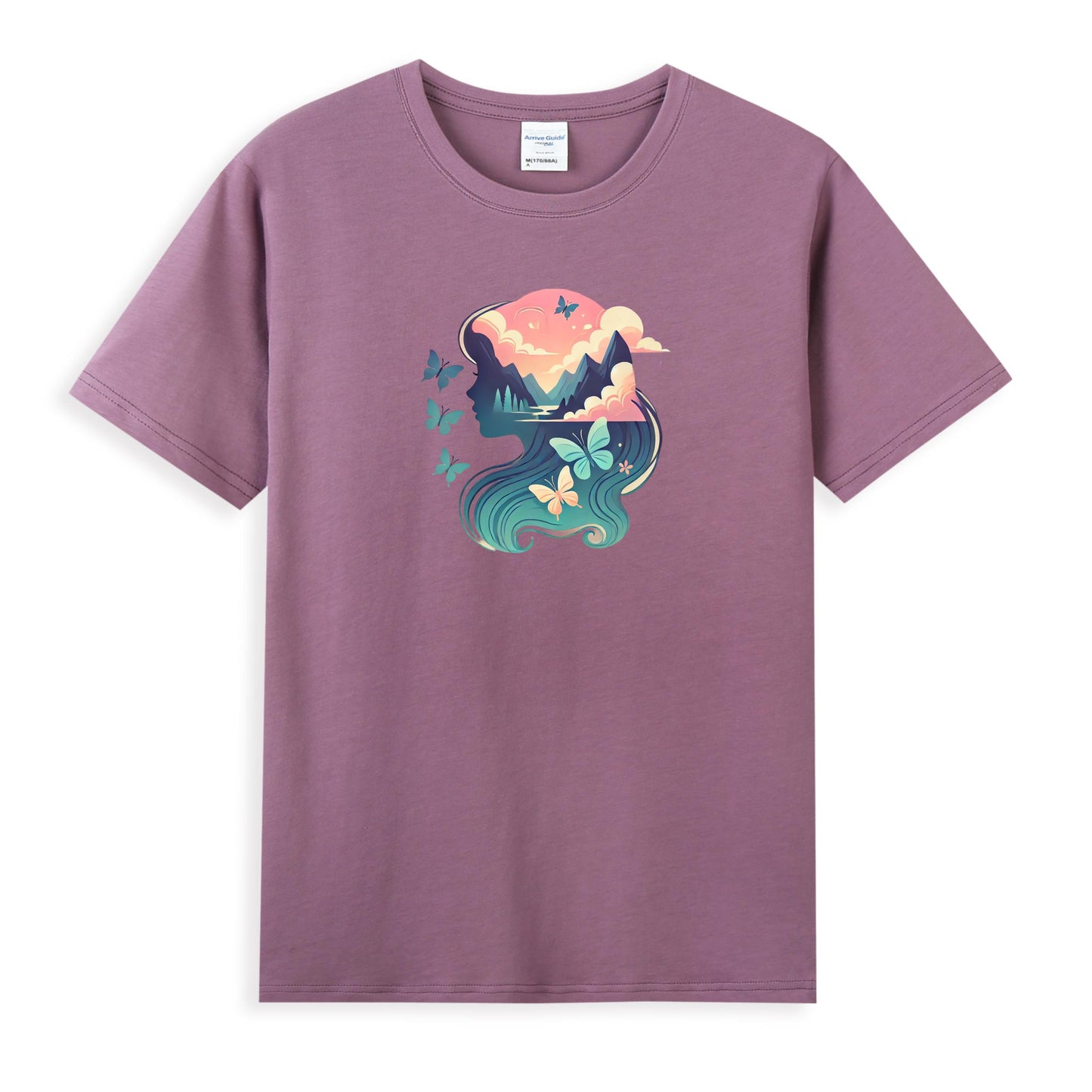Tranquil Nature Women's Graphic Cotton Tee