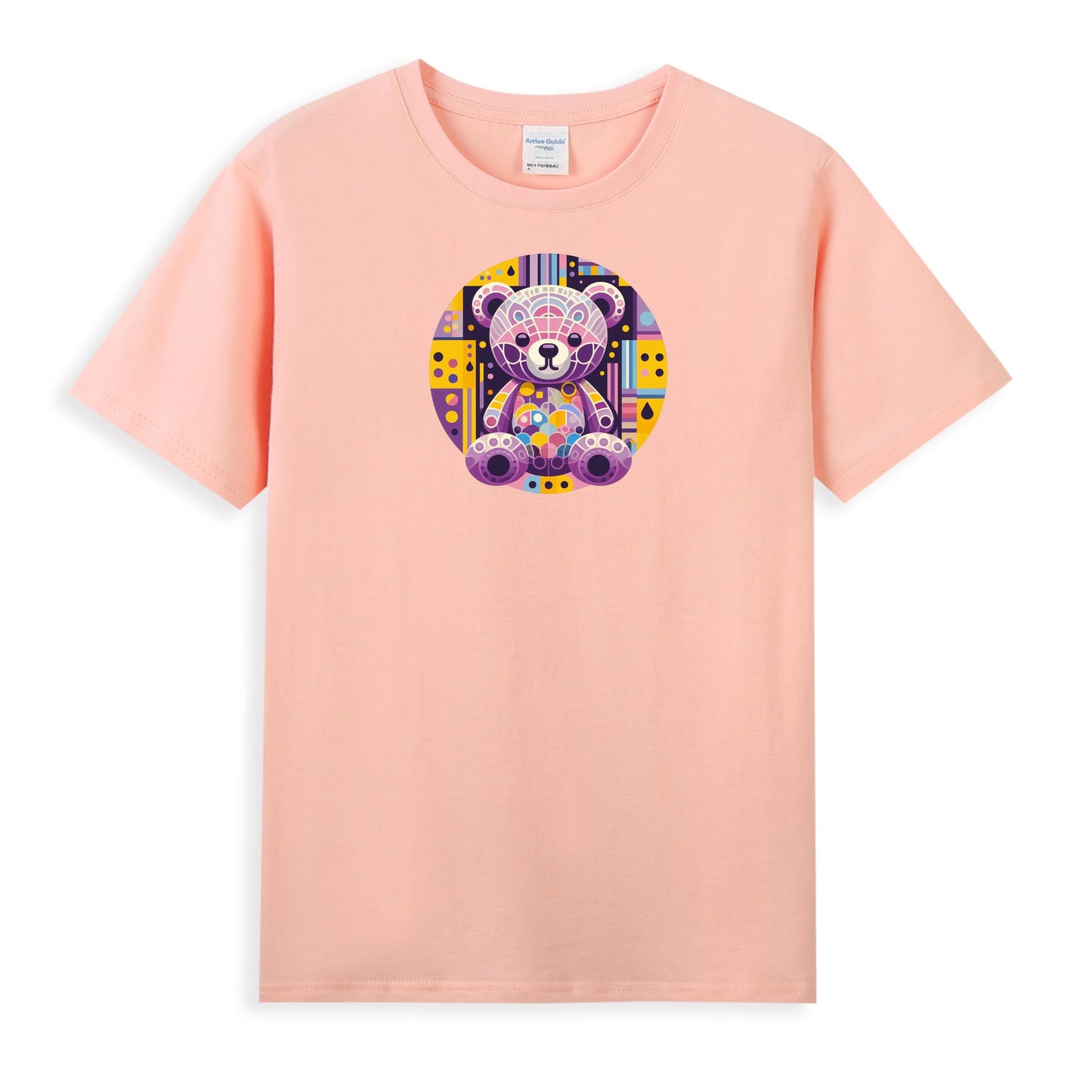 Geometric Teddy Bear Women’s 100% Premium Cotton T-Shirt