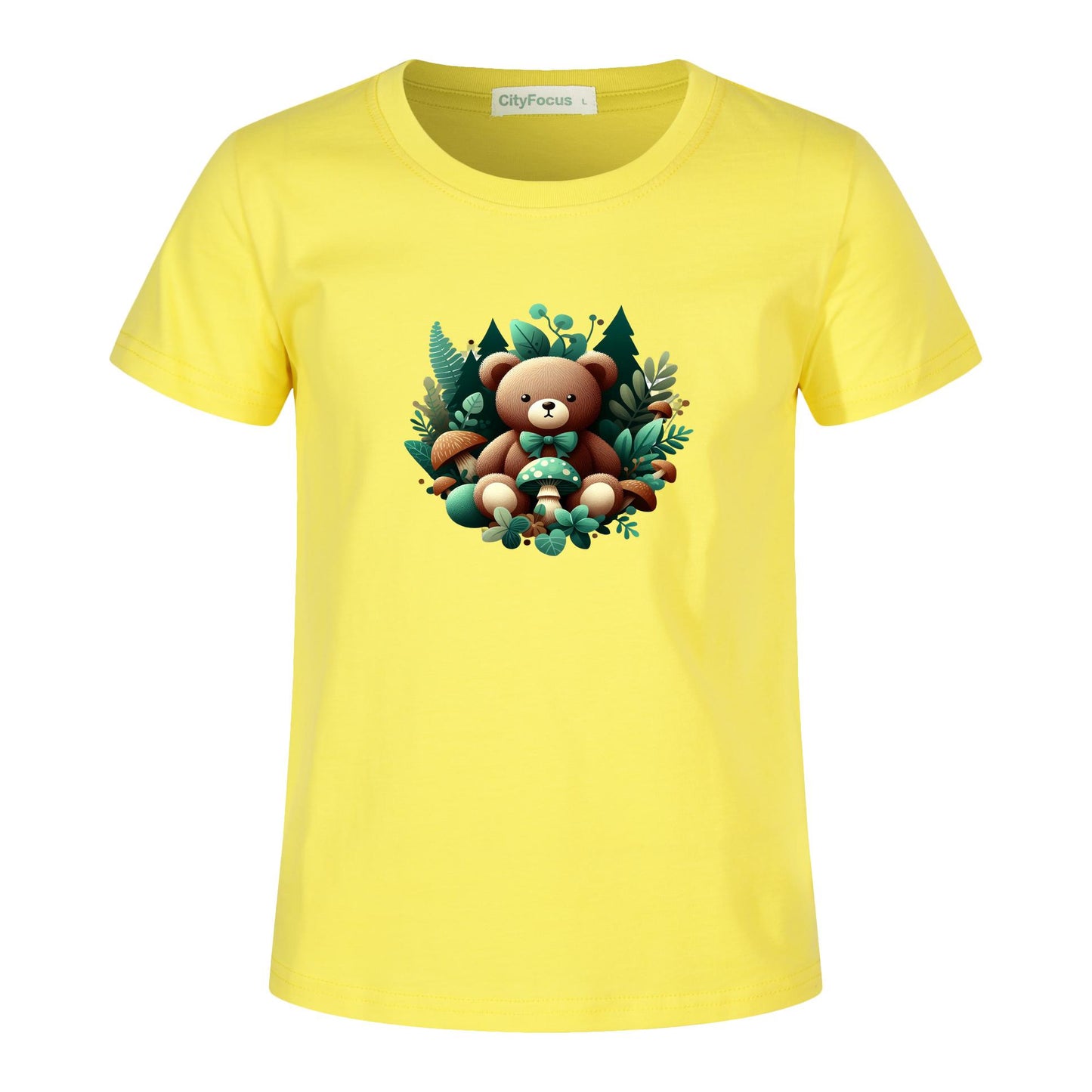 Adorable Forest Teddy Kids T-Shirt 100% cotton 3 - Cute and Comfortable
