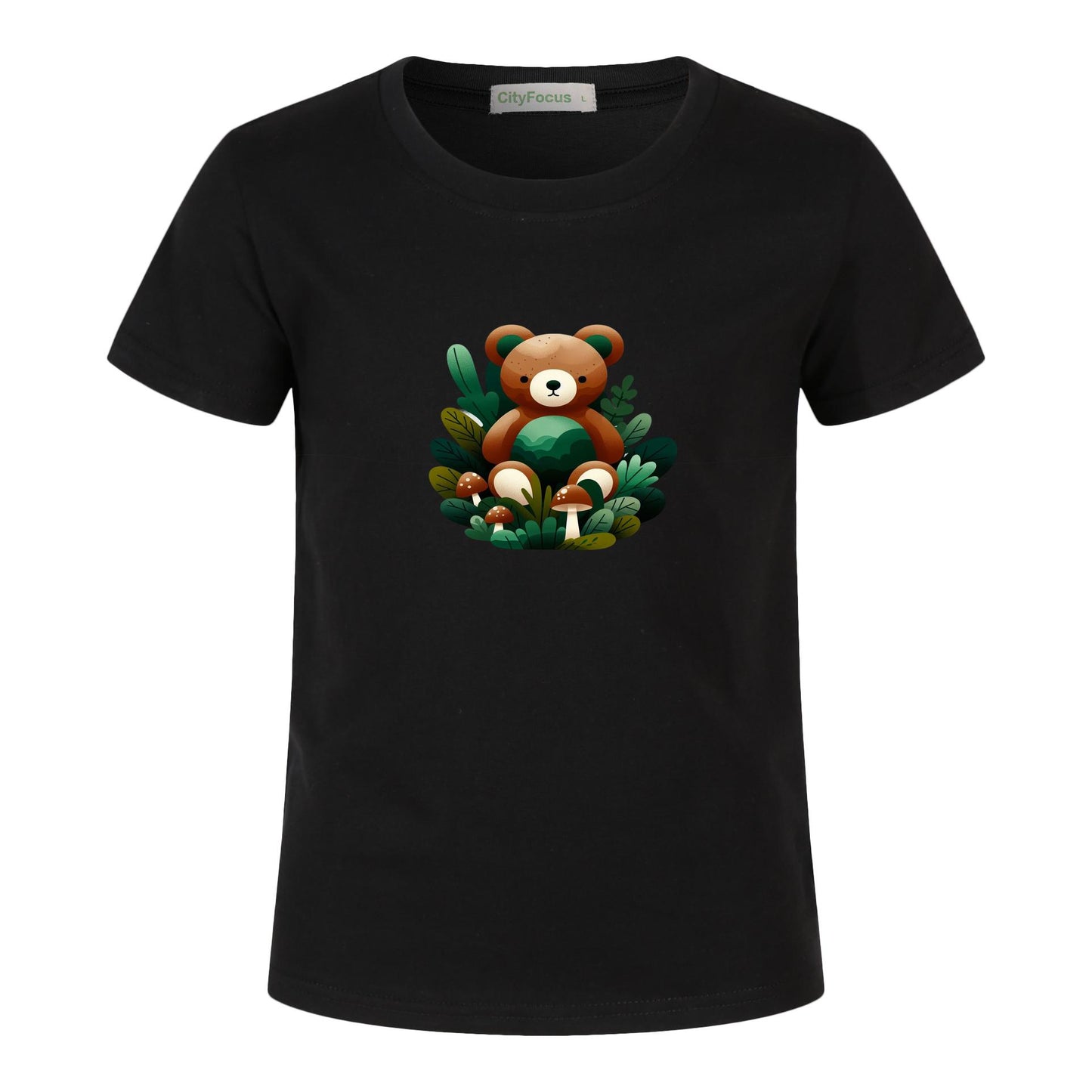 Adorable Forest Teddy Kids T-Shirt 100% cotton 4 - Cute and Comfortable