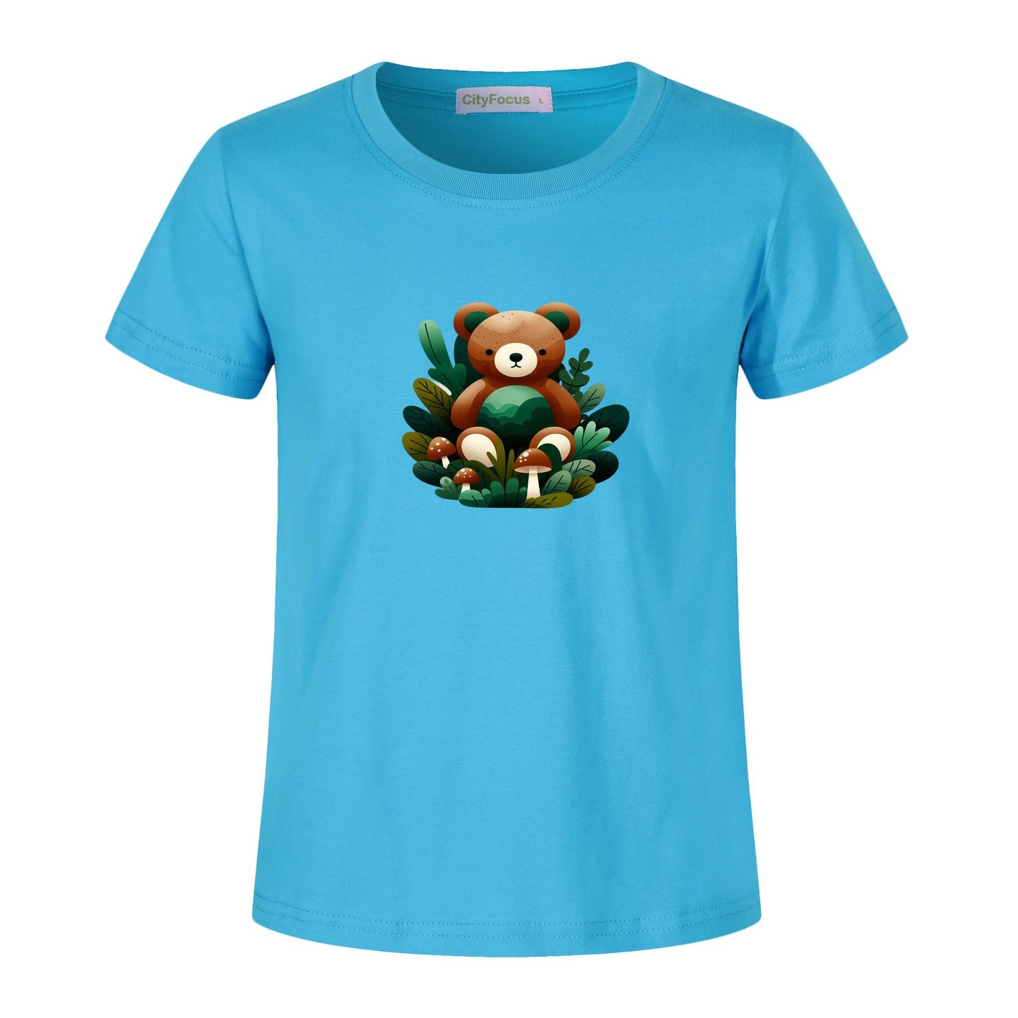 Adorable Forest Teddy Kids T-Shirt 100% cotton 4 - Cute and Comfortable