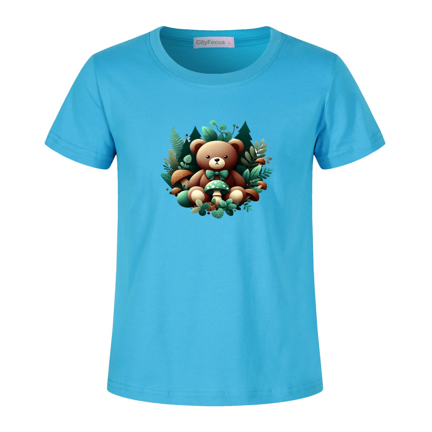 Adorable Forest Teddy Kids T-Shirt 100% cotton 3 - Cute and Comfortable