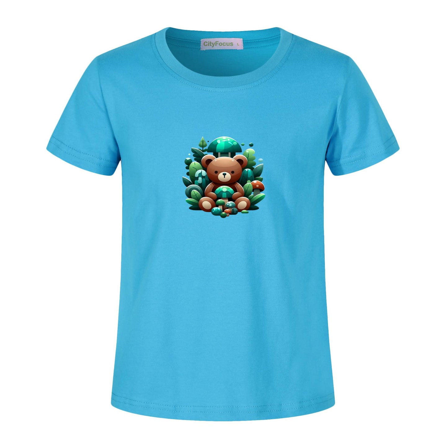Adorable Forest Teddy Kids T-Shirt 100% cotton 5 - Cute and Comfortable