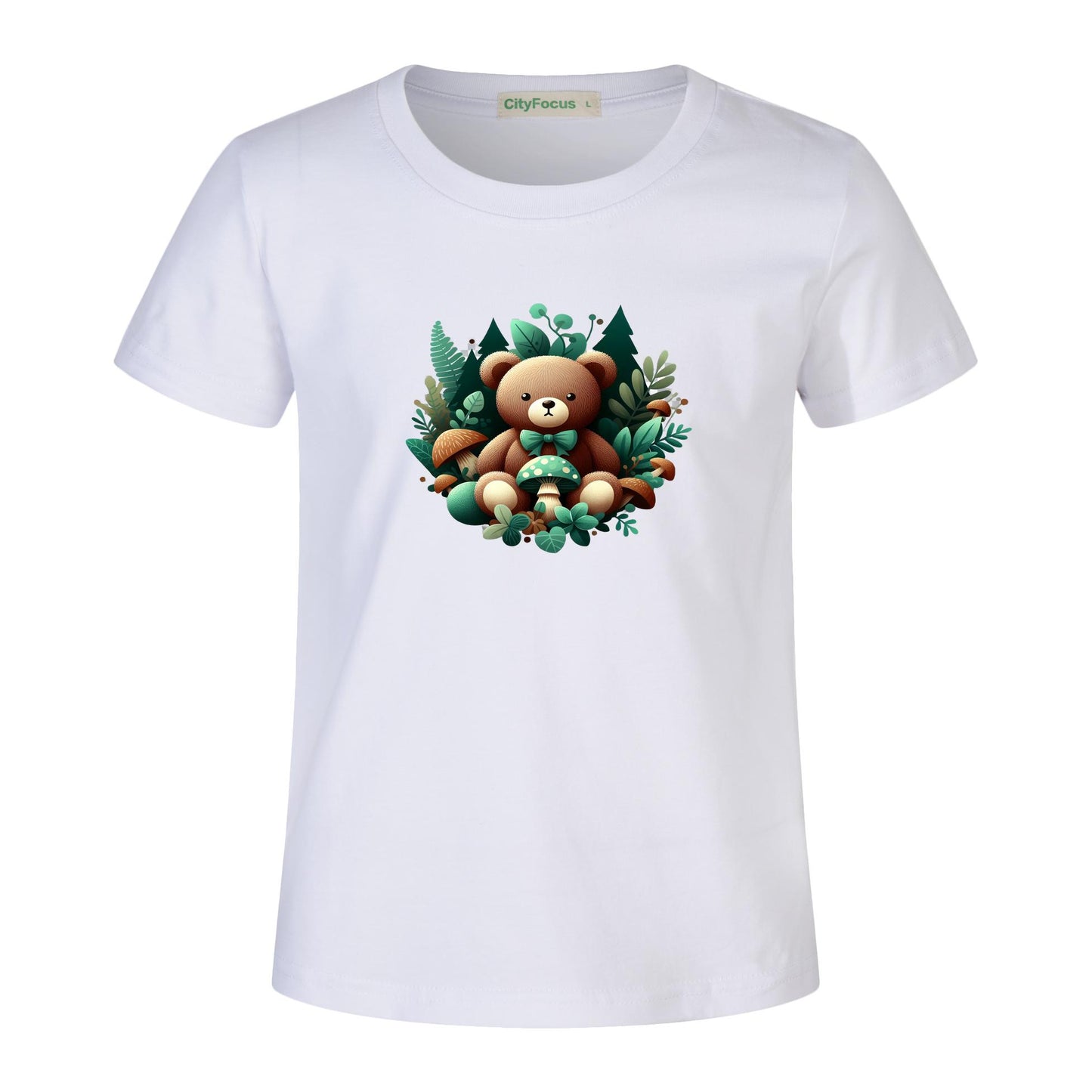 Adorable Forest Teddy Kids T-Shirt 100% cotton 3 - Cute and Comfortable