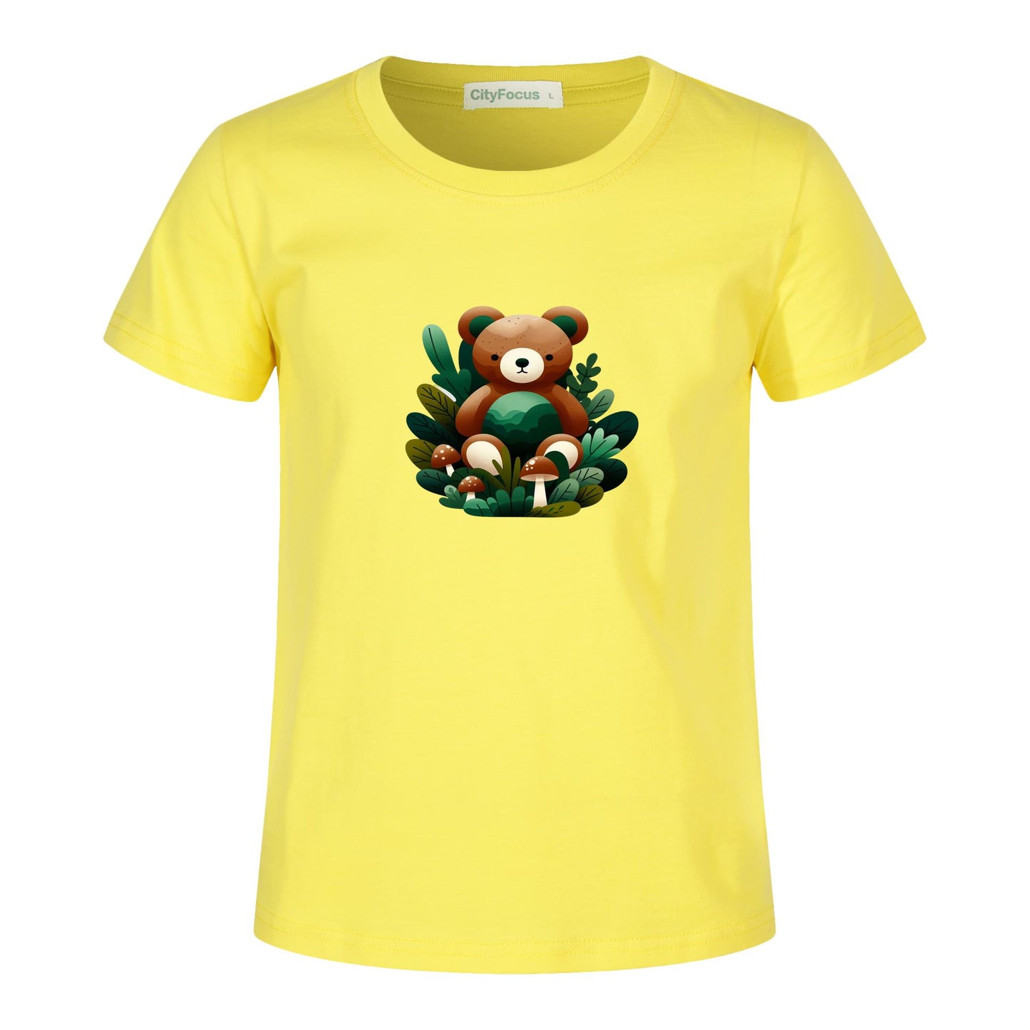 Adorable Forest Teddy Kids T-Shirt 100% cotton 4 - Cute and Comfortable
