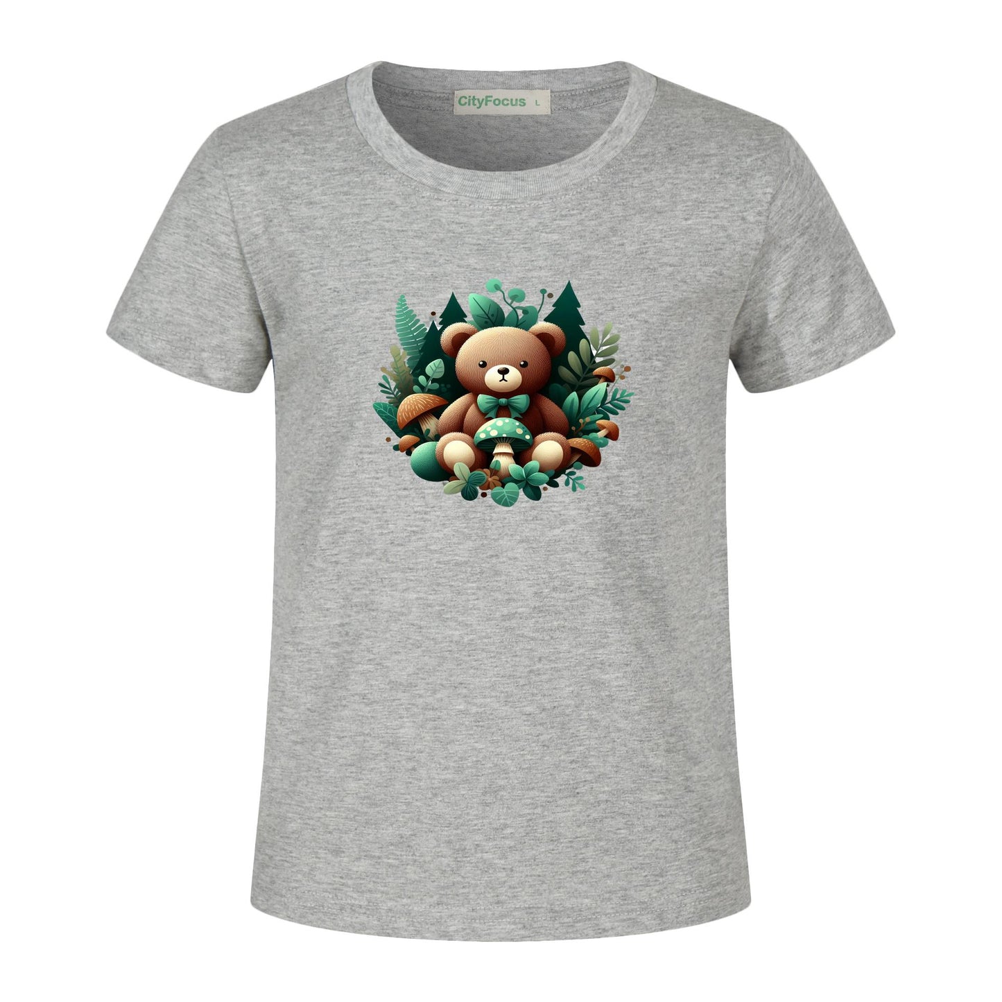 Adorable Forest Teddy Kids T-Shirt 100% cotton 3 - Cute and Comfortable