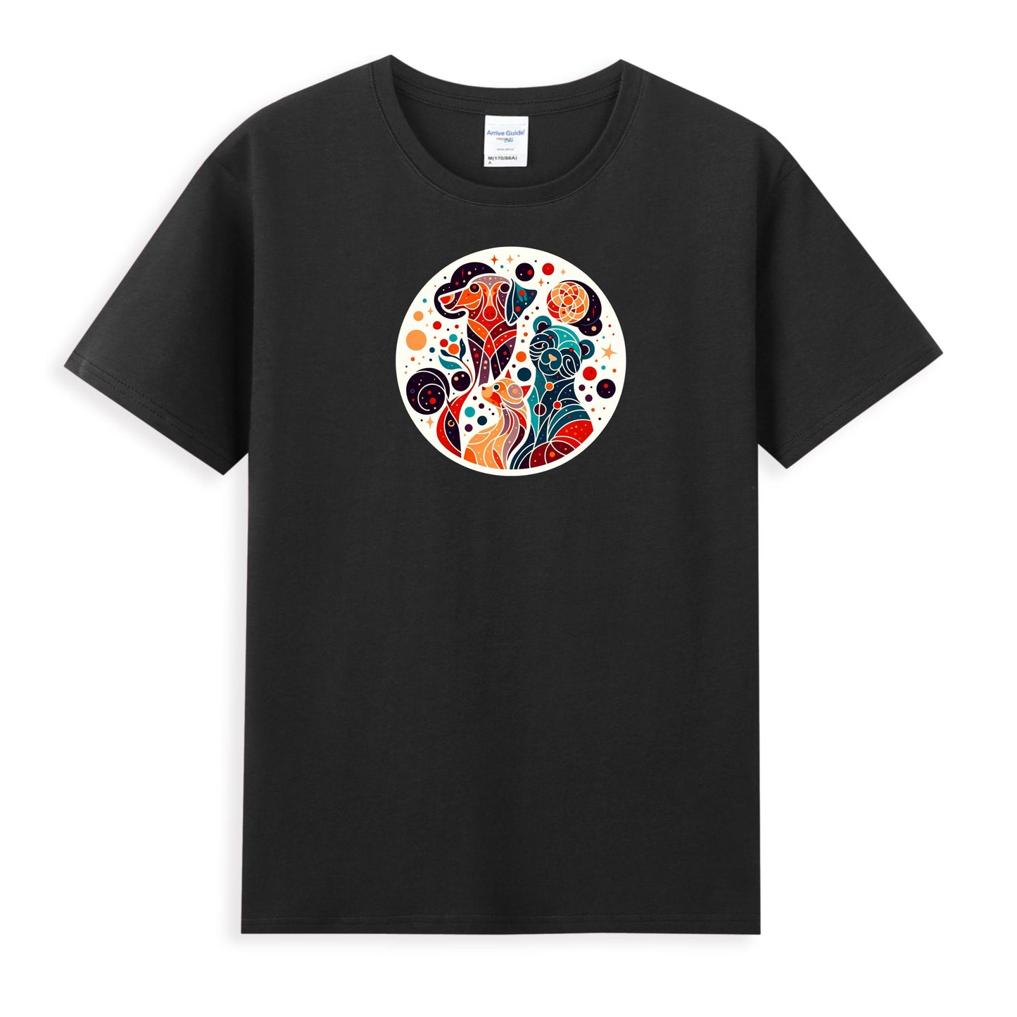 Women’s 100% Cotton Tee with Artistic Pet Design