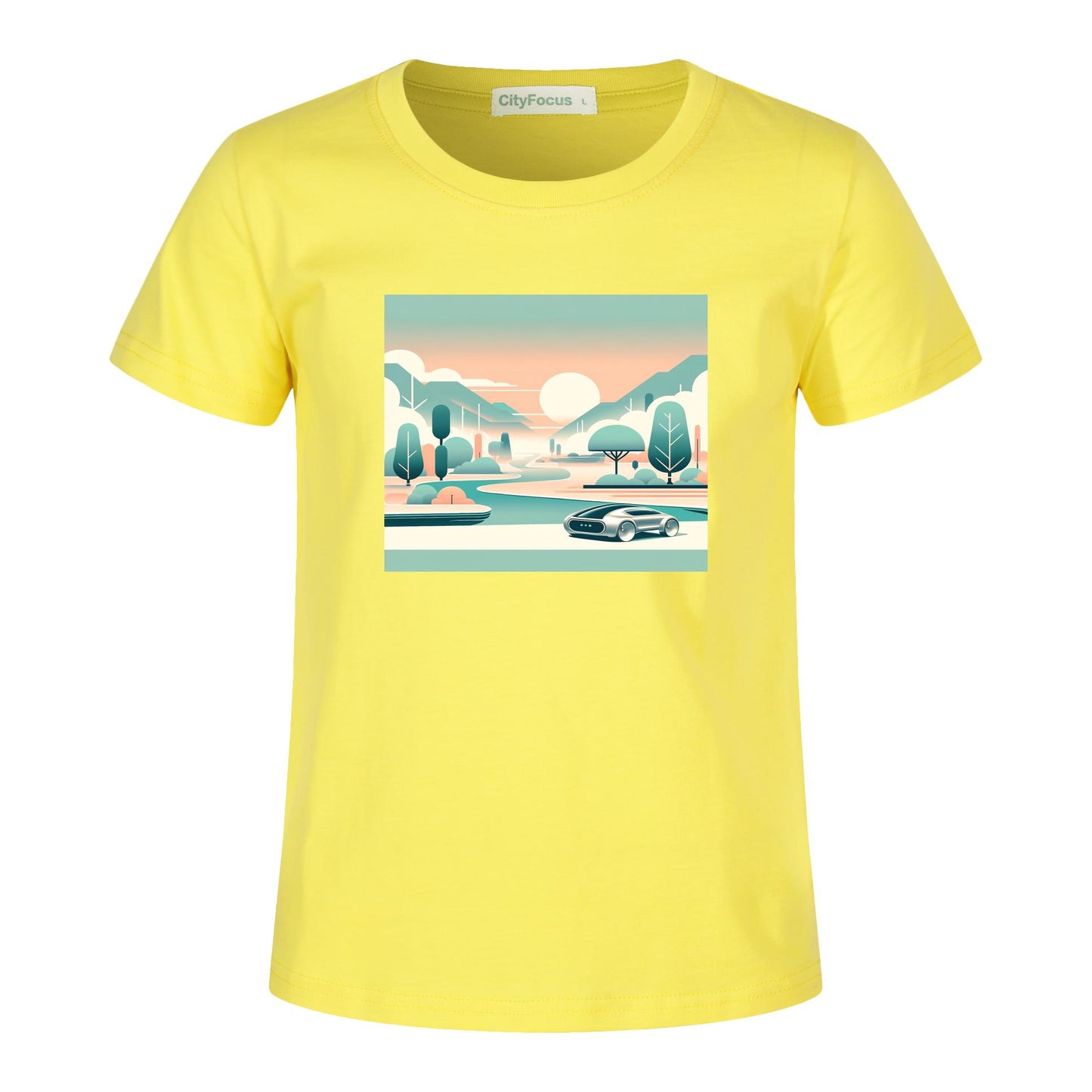 100% cotton Boys' Futuristic Cityscape Graphic Tee 15