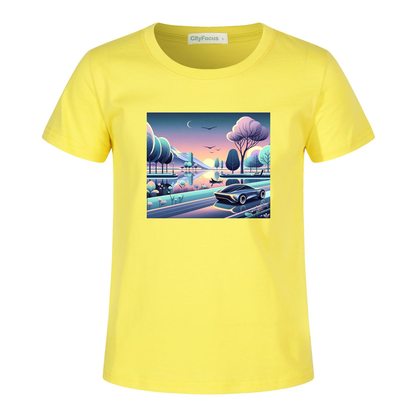 100% cotton Boys' Futuristic Cityscape Graphic Tee 10