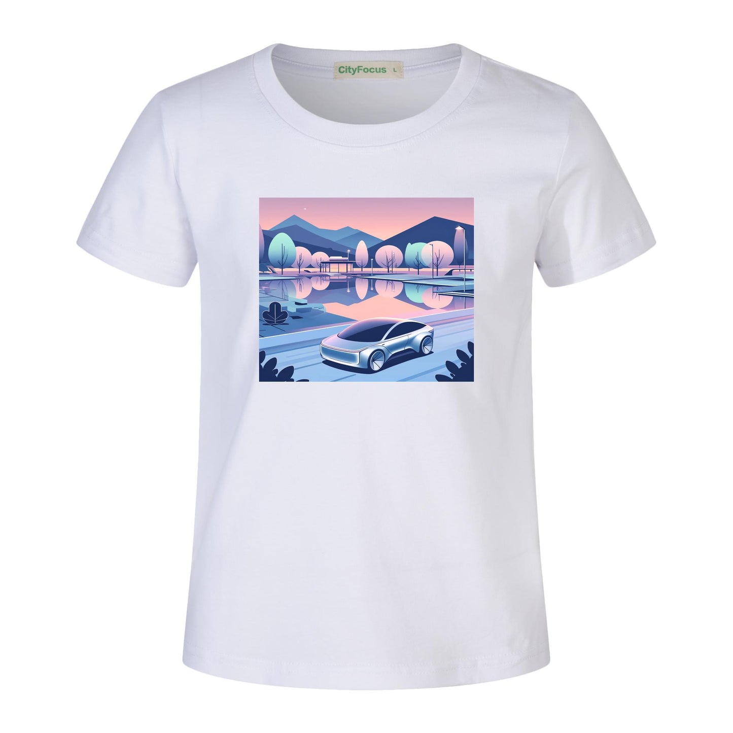100% cotton Boys' Futuristic Cityscape Graphic Tee 13