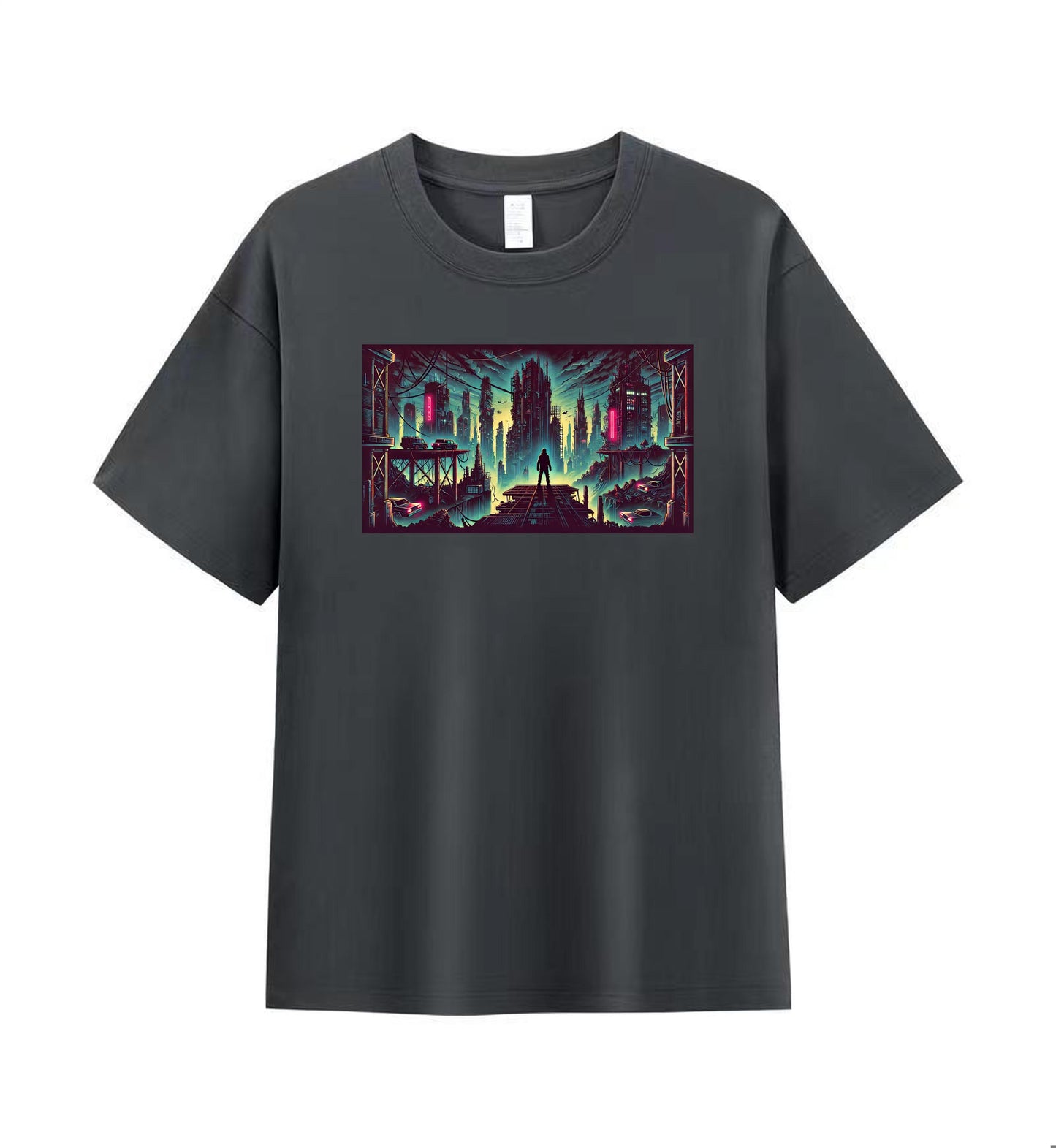 Dystopian City Vibes Men's Tee