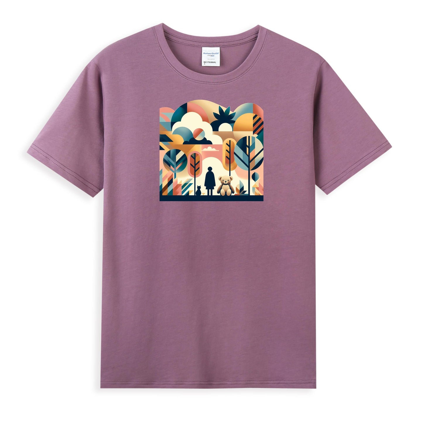 Women's Imaginative Cotton Tee - A World of Childhood Wonder