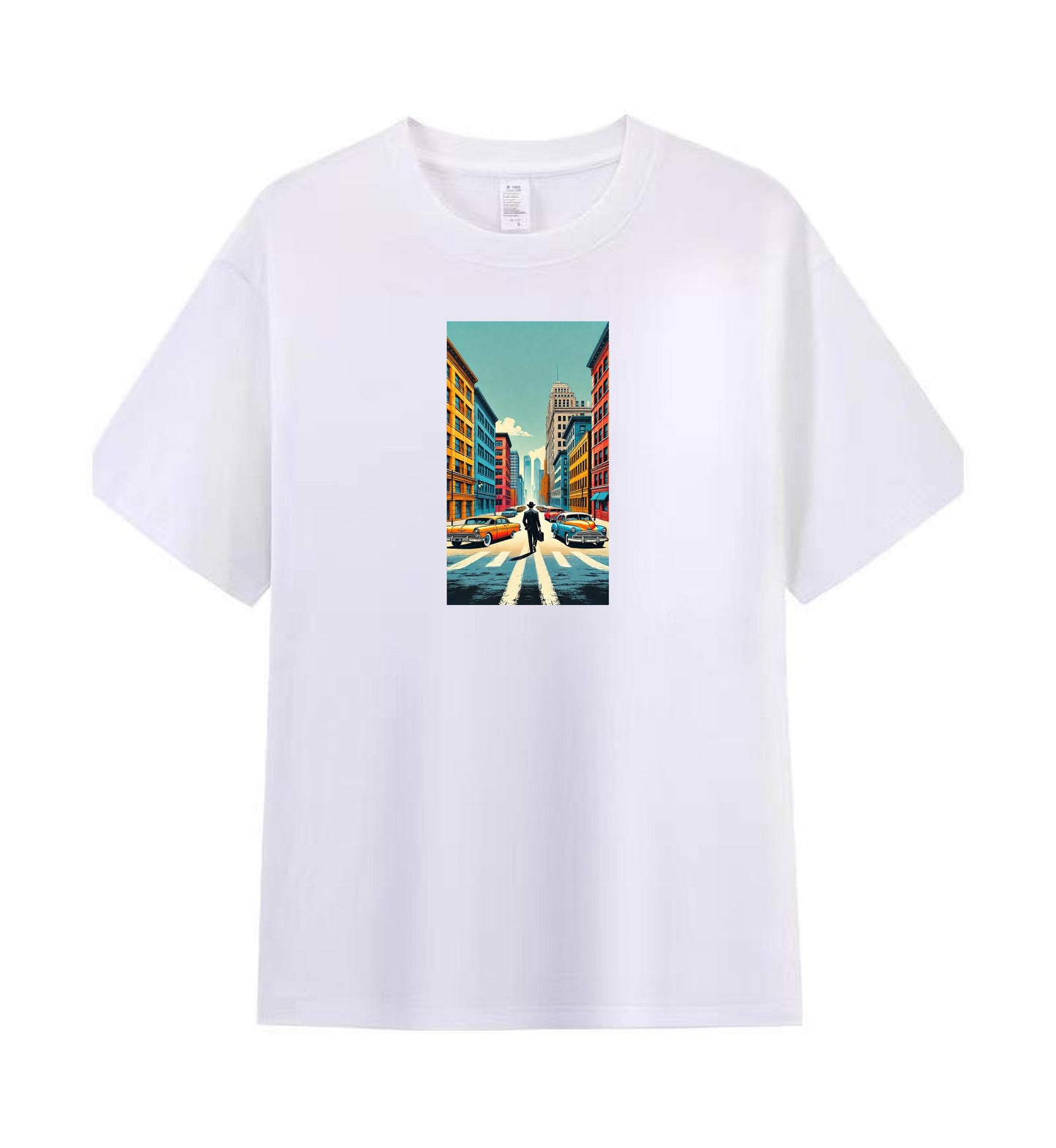 Retro Urban Scene Men's Graphic Tee