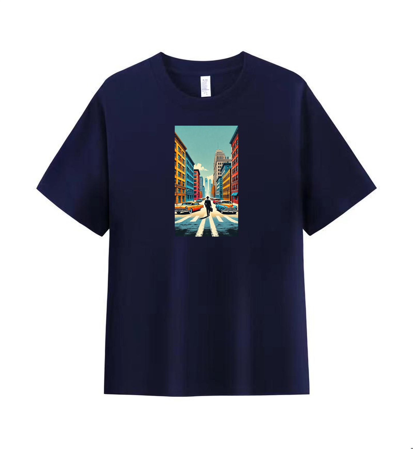 Retro Urban Scene Men's Graphic Tee